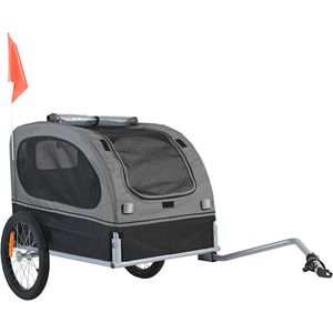 Rimorchio per Bicicletta per Trasporto Animali Domestici, Capacità 88 Libbre, Facile da Piegare, Ruote a Sgancio Rapido, Universale per Biciclette - Product Image 2