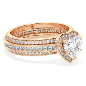 Bagues de fiançailles REYES de luxe en forme de cœur, certifiées GRA, en moissanite, argent sterling 925 avec placage rhodium, bijoux fins - Product Image 3