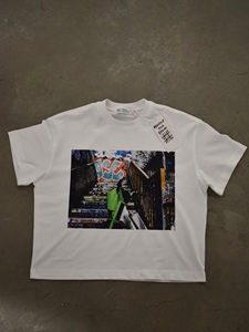 Custom Oversized <b>White</b> Graphic T Shirt for Men Cotton Streetwear Printed Casual Fashion <b>Tee</b> OEM ODM Manufacturer - Product Image 2