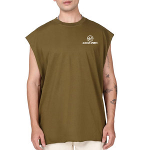T-shirt sans manches de haute qualité, t-shirt le plus vendu pour hommes, t-shirt sans manches uni pour adultes - Product Image 1