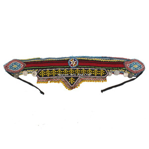 Vintage Belt Belly Dance Bead Afghani Traditional Waist Belt Kuchi Tribal BB029A <b>Old</b> Banjara Real Vintage Handmade Beaded Belts - Product Image 1