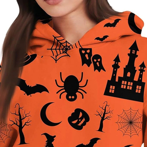 New <b>Model</b> Hot Selling Sublimation Basics Cotton Blended Printing Latest Your <b>Own</b> Design 100% Polyester Fabric Hoodie for Women - Product Image 5
