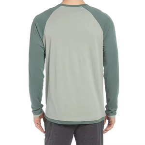 T-shirt homme coupe décontractée en coton bicolore avec couleur personnalisée, idéal pour un usage quotidien, texture douce, garde vous au frais et confortable. - Product Image 3