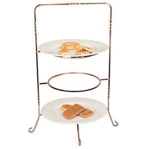 Geometric Metal <b>Cake</b> <b>Stands</b> <b>Set</b> of 3 Black Reusable Display Racks for Desserts and Food Serving - Product Image 6