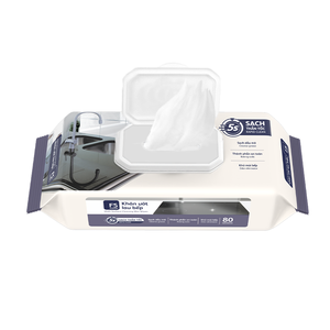 Lingettes F5 blanches multi-usages pour adultes, nettoyage, hygiène, soins personnels, cuisine, non-tissées, éliminent efficacement les taches de graisse - Product Image 1