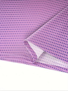 Polo à manches courtes pour homme, motif à pois violet et noir dégradé, style décontracté, respirant, tricoté, coupe classique - Product Image 4