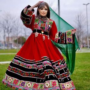 Dernière Collection : Robe Afghane Traditionnelle Élégante en Chiffon Grande Taille, Style Vintage Lavable avec Broderie Pashtun – Robe Afghane Tendance - Product Image 1