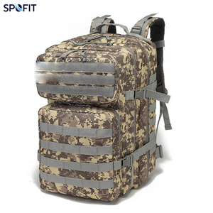 Short Trips Riding Tactical <b>Backpack</b>-Waterproof <b>Nylon</b> Camouflage Polyester Lining Fashion Style Unisex Use 36-56L Capacity - Product Image 3