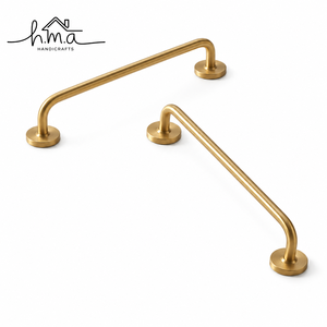 Brushed Gold Brass Cabinet Handle Twisted Spiral <b>Bar</b> Shape Modern Decorative Drawer <b>Pull</b> Furniture Handle - Product Image 2