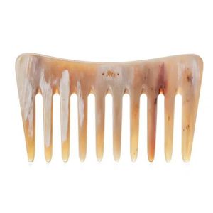 Peigne en corne de buffle, écologique, artisanal, poli, durable, fait main, imitation antique, forme naturelle - Product Image 2