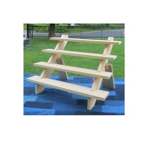 Elegante Soporte de Madera Hecho a Mano para Cupcakes, Exhibidor Rústico de Postres para Eventos de Panadería, Bodas y Mesas de Fiesta - Product Image 1
