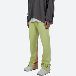 กางเกงแฟลร์ผ้าบางคุณภาพสูงสำหรับผู้ชาย สไตล์สตรีทแวร์ ขายออนไลน์ในราคาประหยัด - Product Image 1