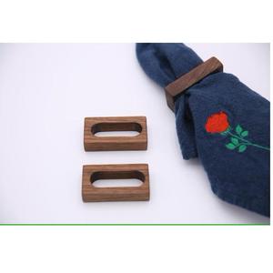 Hand Carved <b>Wooden</b> Napkin Rings Set Decorative Handcrafted Floral Napkin Holders Rustic Table Decor Wholesale - Product Image 4