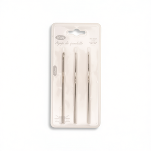 Set di 3 uncinetti in acciaio per lavori a maglia e artigianato - Product Image 1