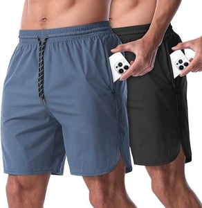 Shorts de sport décontractés pour hommes, séchage rapide, respirants, légers, pour la randonnée, l'athlétisme, les sports de plein air, entraînement, service OEM, logo - Product Image 3