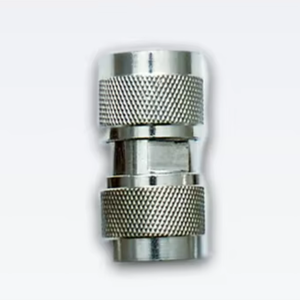 Conector adaptador coaxial RF industrial N macho a macho con acabado pulido para sistemas de montaje electrónico - Product Image 6