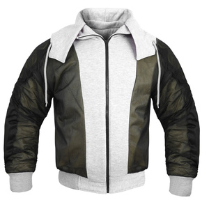 Sudadera con Capucha Gris para Hombre, Corte Regular, Casual, con Cierre y Bolsillo Frontal, Material French Terry, para Otoño - Product Image 5