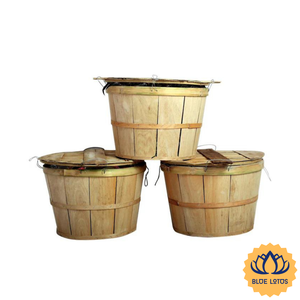 [EL MÁS VENDIDO] Cubo de Madera para Cangrejos, Contenedor Ecológico para Mariscos, Almacenamiento de Frutas, para Mercado, Restaurante, Granja Blue Lotus Binh - Product Image 1
