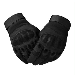 Touch Screen Genuine Leather top quality Motorcycle Motor Sports Men's Carbon Fiber Knuckle Protective <b>Gloves</b> - Product Image 2