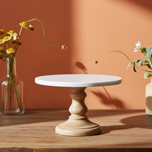 <b>Marble</b> <b>Cake</b> Servers High Demanding Wooden Base <b>Cake</b> <b>Stands</b> Dessert Table Decoration Fruit Plate <b>Cake</b> Tray - Product Image 2