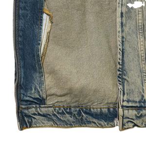 Meilleure qualité unisexe Denim vestes printemps saison manches longues respirant coupe-vent tissu personnalisé avant Logo haute qualité 2026 - Product Image 5