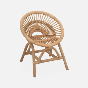Chaise d'enfant en rotin faite à la main, écologique, chaise d'appoint en rotin pour chambre à coucher, prix de gros, faible MOQ, en provenance du Vietnam - Product Image 1