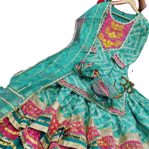 Robe Anarkali Kurta / Kurti Garara pour femme, tenue traditionnelle pour toutes les saisons, mariage, fête, coton pakistanais, anti-humidité, protection solaire - Product Image 1