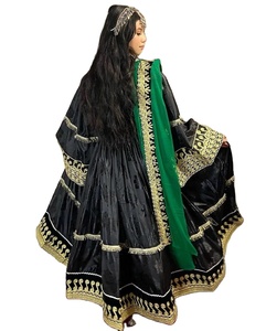 Alta calidad 100% transpirable afgano Kuchi Tribal mujer boda vestido de novia encaje cremallera decoración Natural Afghani ropa - Product Image 2