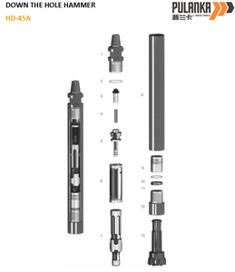 Haute qualité 4 pouces DTH marteau perforateur HD-45/Cop45/DHD340/Mission40 pour les machines minières - Product Image 2