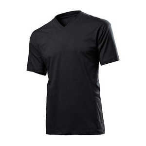 T-shirt en coton unisexe de haute qualité, coupe ajustée, col en V, manches courtes, personnalisable avec votre logo - Product Image 6
