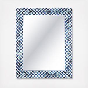 FAIZA CRAFT Miroir décoratif moderne en os incrusté, cadre en bois fait main, miroirs muraux pour la maison/le bureau, Uttar Pradesh, LED - Product Image 6