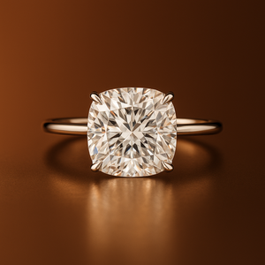 2.50 Carat Square Cushion Halo Engagement <b>Ring</b> for Women in 14K/18K Solid Gold IGI Certified Lab Grown Diamond Bridal <b>Ring</b> - Product Image 3