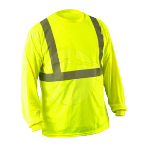 Premium <b>Long</b> <b>Sleeve</b> High Visibility Workwear Durable Fabric Reflective Detail Comfortable Fit For Job Teams Safety Shirt - Product Image 3