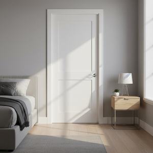 Puerta Interior Impermeable Contemporánea con Núcleo de WPC, Diseño Moderno y Lujoso, Madera Compuesta para Uso Comercial en Baños y Oficinas - Product Image 3
