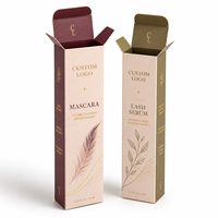 Boîte en papier cosmétique personnalisée écologique, emballage en carton pour mascara, emballage en papier pour sérum pour cils, boîte d'emballage de luxe