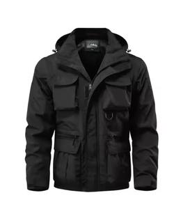 Nueva Chaqueta de Cuero para Hombre, Estilo Motero Vintage Negra con Bolsillo Cerrado en el Pecho, Transpirable, Talla Grande - Product Image 2