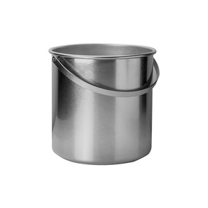 Heavy Duty Vintage Restaurant Style Metal <b>Ice</b> Bin For Home Entertaining Premium Polished Silver Cylinder <b>Drink</b> Tub - Product Image 5