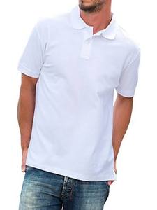 เสื้อเชิ้ตผู้ชายผ้าถักดีไซน์กระดุม แห้งเร็ว แขนสั้น ผ้าฝ้าย 100% ปิเก้ ระบายอากาศดี สีพื้น ทรงปกติ - Product Image 1