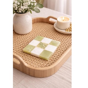 Premium Quality Natural Marble Table <b>Coasters</b> Round Stone <b>Drink</b> <b>Coasters</b> for Coffee Mug Tea Cup Wine Glass Kitchen Dining Room - Product Image 1