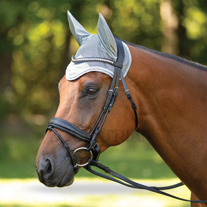 Cache-oreilles pour cheval personnalisé, voile anti-mouches équestre, protection des oreilles en maille et laine pour l'équitation, l'entraînement et la compétition - Product Image 4