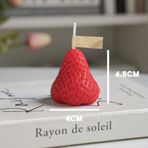 Strawberry Scented <b>Candle</b> Natural Soy Wax Aromatherapy <b>Candle</b> Premium Strawberry Fragrance <b>Candle</b> for Home Decor - Product Image 5