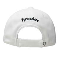 Casquette de golf et de baseball blanche à 6 panneaux, avec logo brodé 3D sur le panneau avant, ajustée, unisexe, décontractée, printemps-été, en coton, avec chaînes