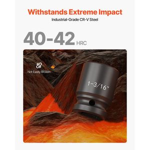 Set di 22 Chiavi a Bussola Profonde per Impatto, Attacco da 3/4 Pollici, Standard SAE, Alta Resistenza agli Urti - Product Image 2