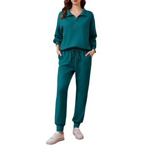 Conjunto Deportivo para Mujer, Sudadera con Capucha y Pantalones a Juego, Ropa Cómoda para Hacer Ejercicio, Correr, Estar en Casa o para el Tiempo Libre - Product Image 1