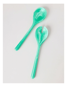 Cuillères à salade personnalisées de 11 pouces, revêtement en résine écologique, couleur personnalisée, compatibles lave-vaisselle, ustensiles de cuisine modernes pour la maison - Product Image 4