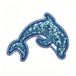 High Quality Twill Fabric Embroidered Heat Press Patches Custom Thread Floral Design Iron On Garment Applique For <b>Clothing</b> Hats - Product Image 1