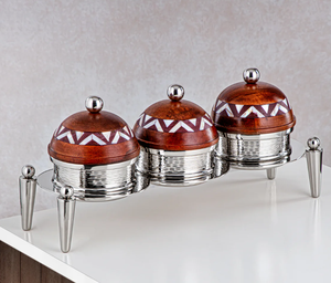 Moderno y Lujoso Soporte de Aluminio para Servir Frutas Secas, Apto para Lavavajillas, para Ramadán, Majlis, Mesa de Hospitalidad - Product Image 3