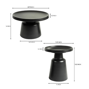 Martini <b>Side</b> <b>Table</b> New Design <b>Round</b> Metal Black <b>Side</b> <b>Tables</b> - Product Image 3
