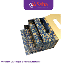 Cajas de Papel Kraft Hechas a Mano en Vietnam, Reciclables, Biodegradables, con Laminación Mate, Personalizables con Estampado en Relieve y Lámina Dorada - Product Image 1