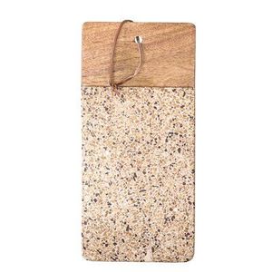 Planche à découper moderne en marbre et bois, élégante surface de préparation culinaire pour légumes, fruits, pain et fromage - Product Image 2